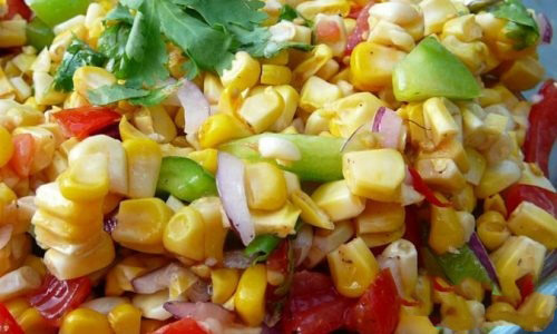 Grilled corn salad