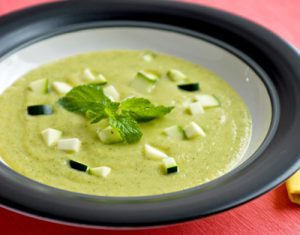 green zucchini soup